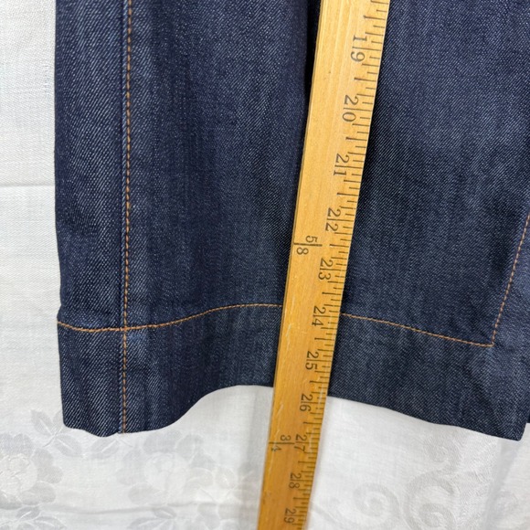 White House Black Market Denim Midi Pencil Skirt Women's Size 6 Dark Wash Pencil - Picture 6 of 8